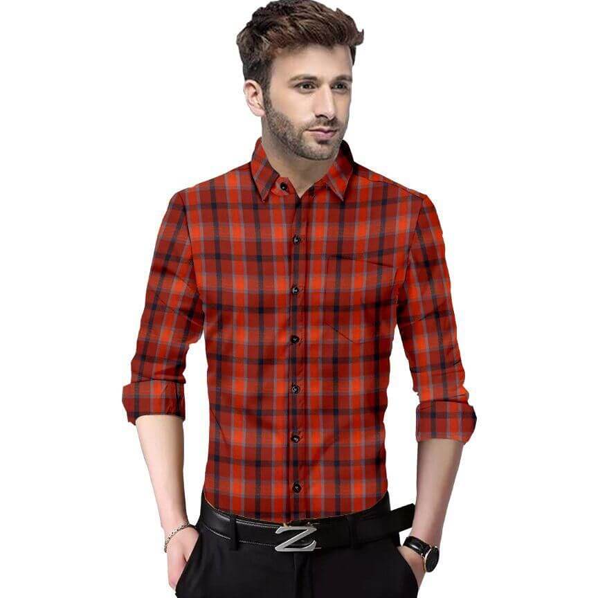 Cotton Checks Slim Fit Shirt