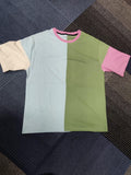 Hollander Cotton Color Block Half Sleeves Mens Round Neck T-Shirt