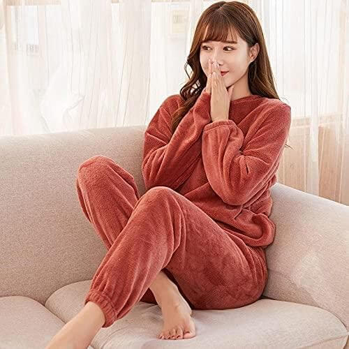 Women's Winter Woolen Top Bottom Set