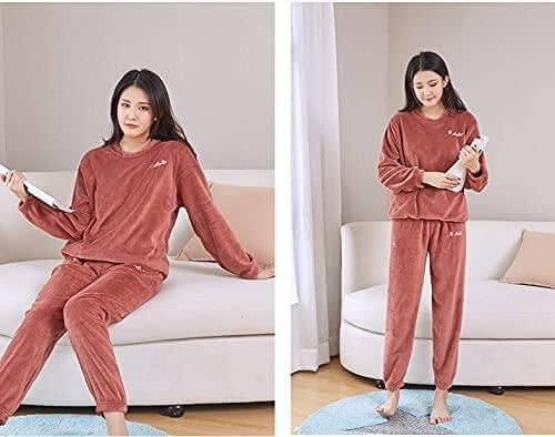 Women's Winter Woolen Top Bottom Set