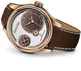 3D Glass Chronograph and Date Display White Dial Analog Wrist Watch for Men