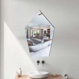 WallDaddy Oval Shape Plastic Mirror For Wall