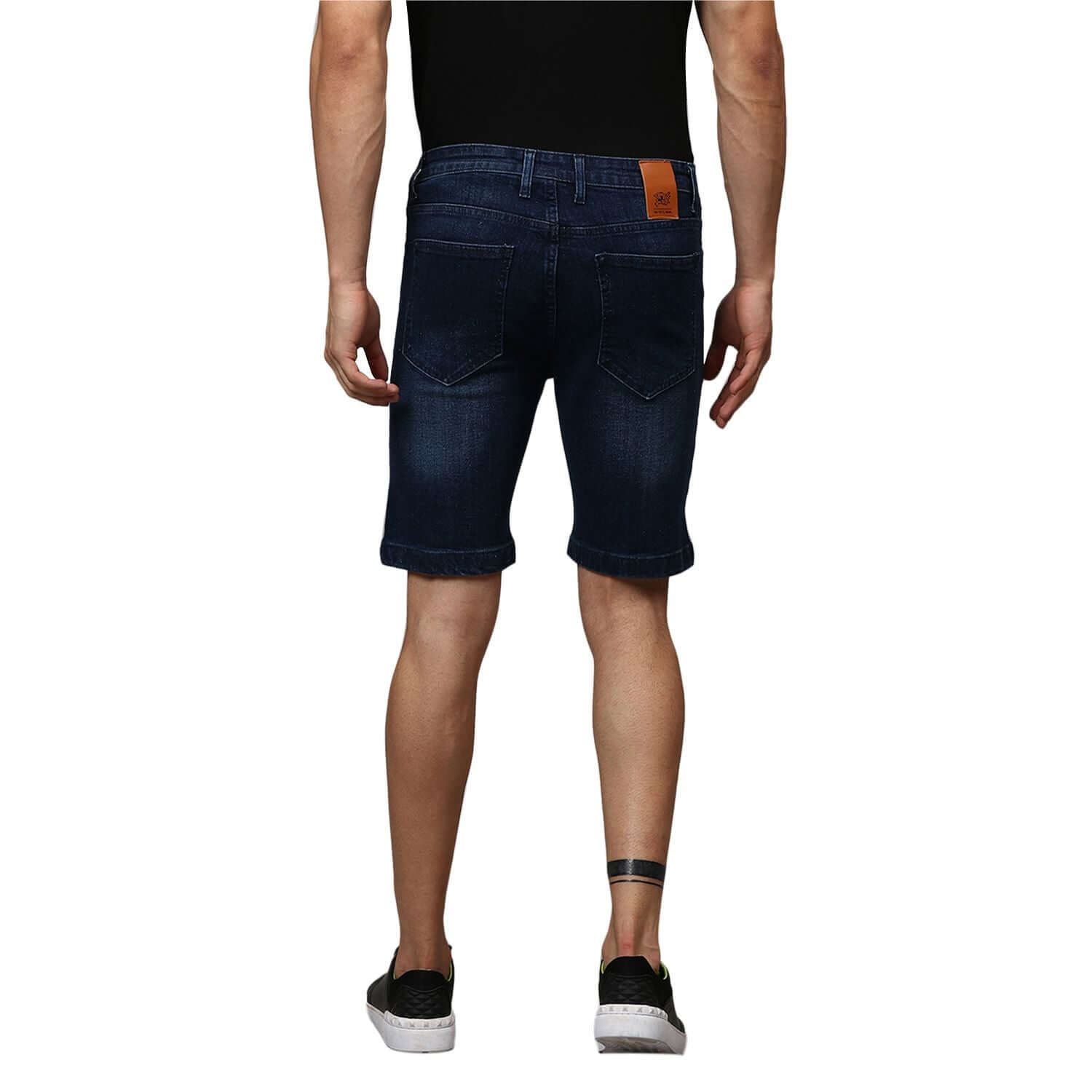 Campus Sutra Denim Rugged Slim Fit Short