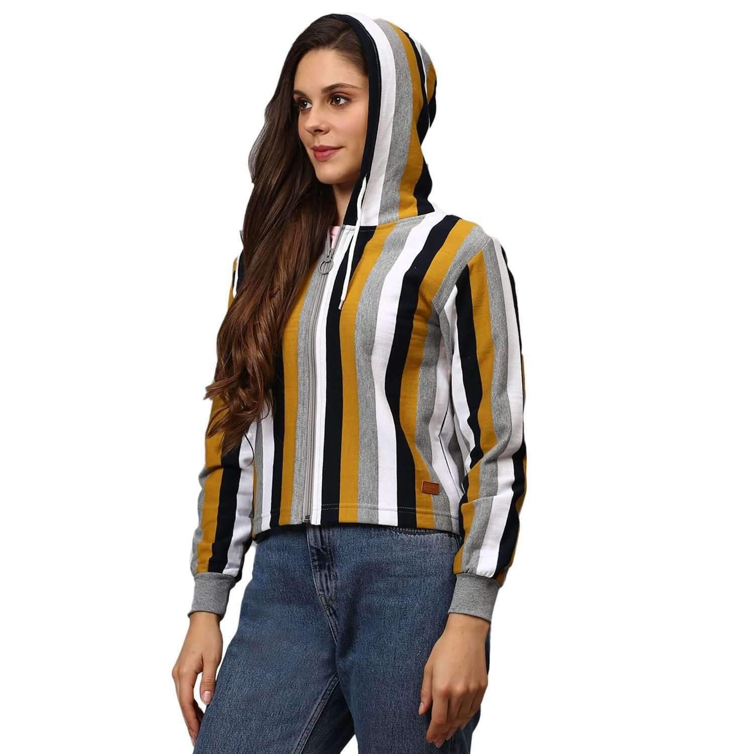 Campus Sutra Women's Solid Stylish Casual Sweatshirts