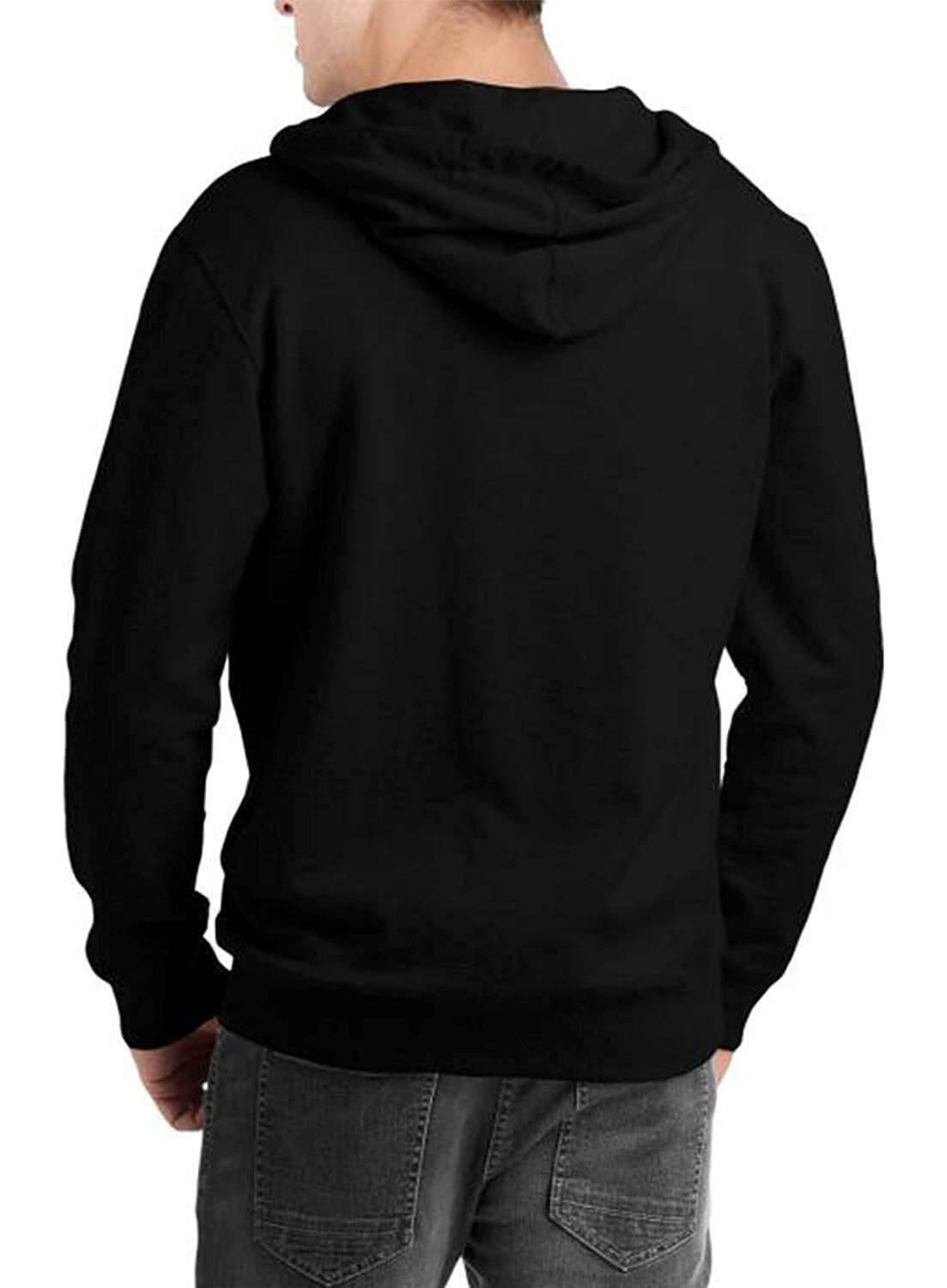 Cotton Solid Full Sleeves Hoodie Jacket