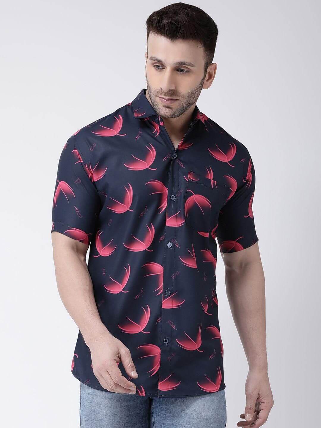 RAIG Printed Half Sleeves Casual Shirts
