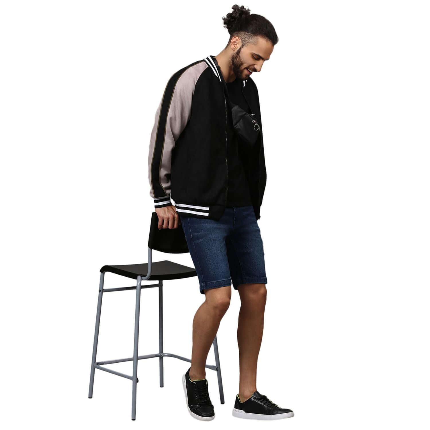 Campus Sutra Denim Rugged Slim Fit Short