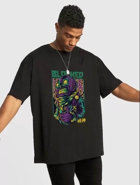 Men's Digital Printed Oversized T-shirt