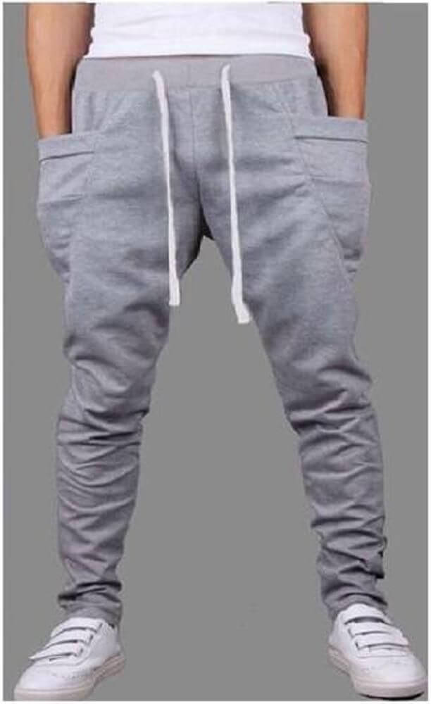 Poly Knit Solid Slim Fit Track Pant Pack Of 2