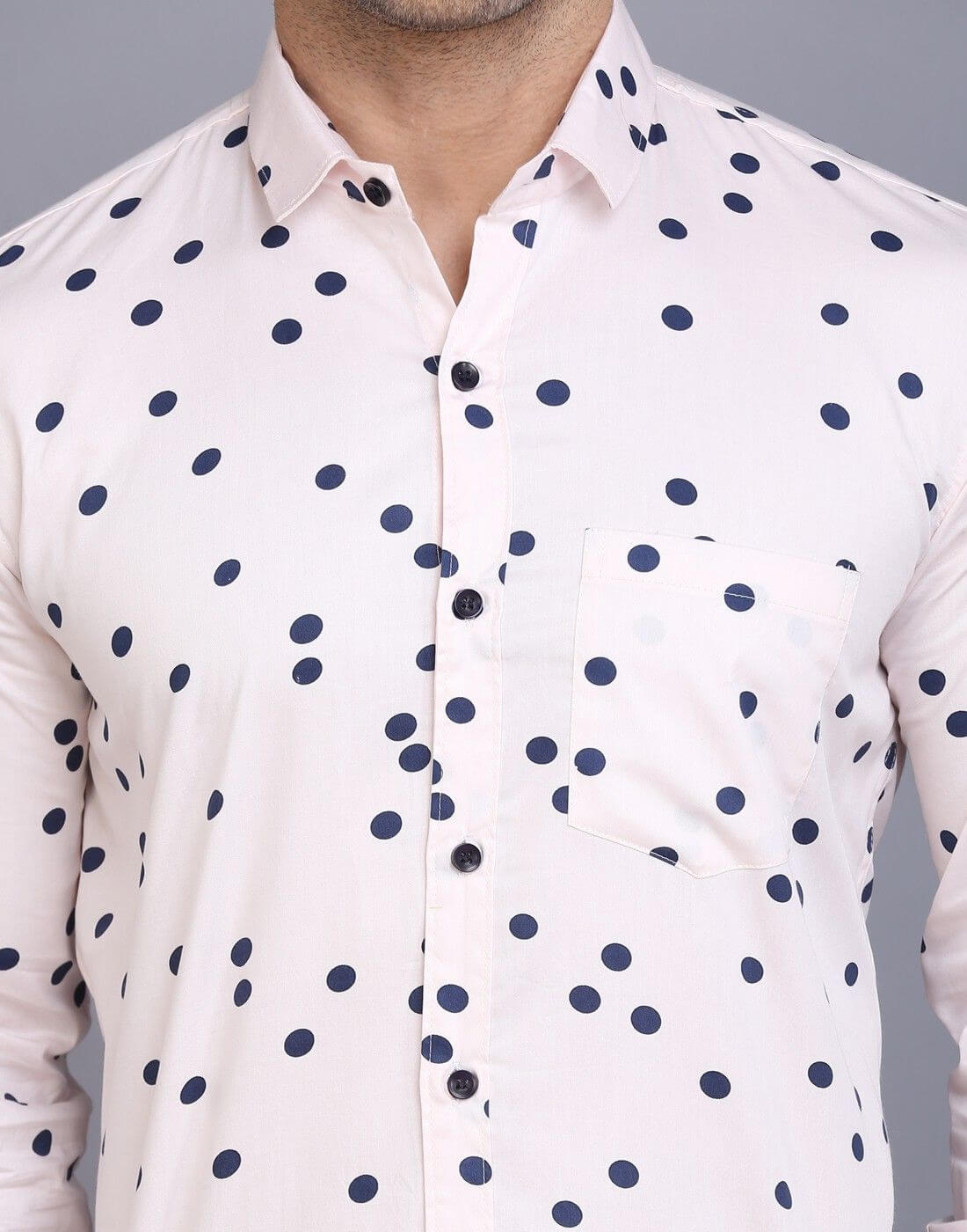 Men's Printed Cotton Blend Shirts
