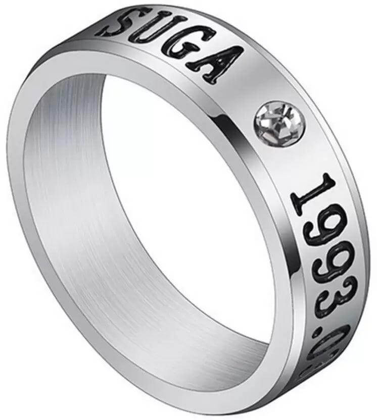 Titanium Stylish Look Unisex Ring Stainless Steel Silver Plated Ring