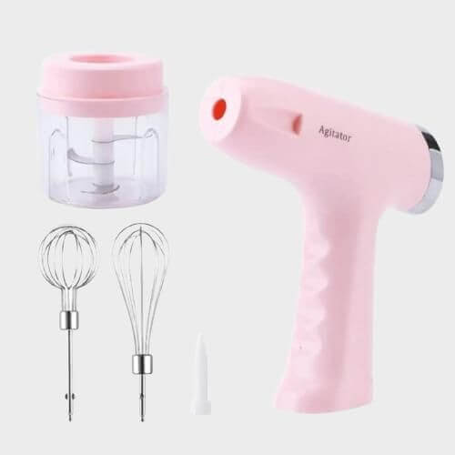 Electric Egg Beater 5 Speeds Multi-functional Usb Rechargeable Handheld Mixer - 1200mAh