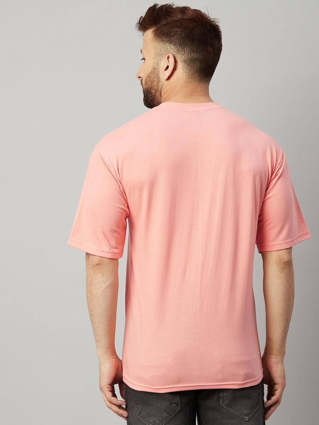 Cotton Blend Solid Half Sleeves Mens Round Neck T-Shirt