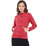 Campus Sutra Women Solid Stylish Casual Jacket