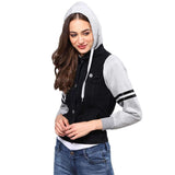 Campus Sutra Women Colorblock Stylish Casual Denim Jacket