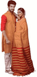 Combo of Men & Women's Khadi Cotton Kurta & Saree Set