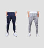 Spun blend Solid With Side Stripes Regular Fit Mens Sport Joggers Pack Of 2